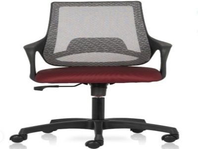 Aqua Neo Mid back chair with mesh back and fixed arms